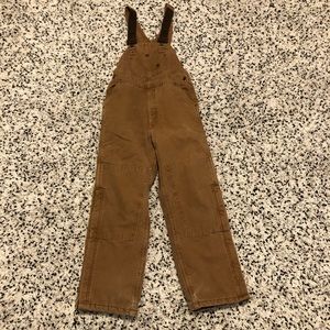 Carhartt Coverall Insulated Bibs Youth XL Distressed Good Used Condition